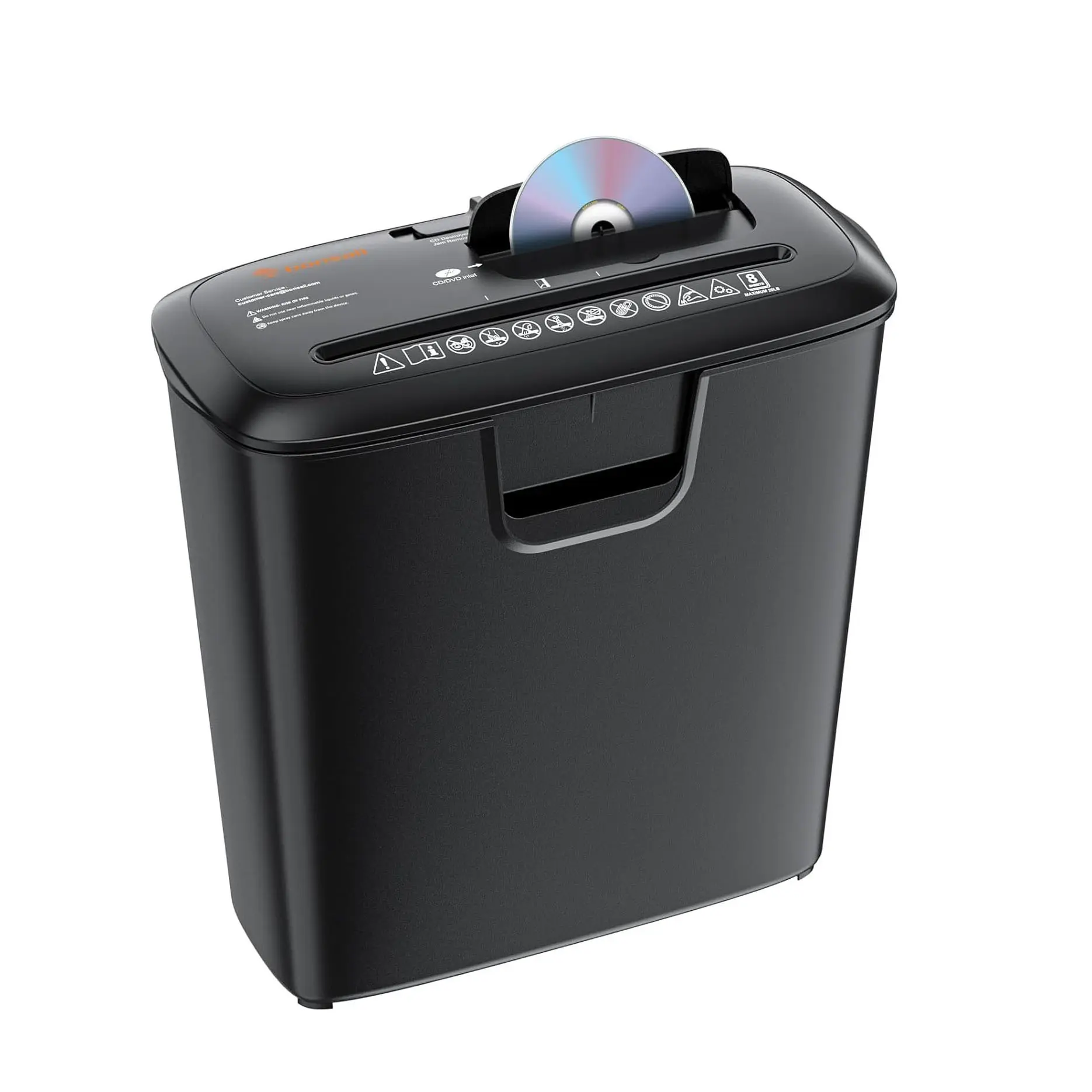 Bonsaii Paper Shredder for Home Use, 8-Sheet StripCut Home Office Shredder, StripCut Home Office Paper Shredder，CD/Credit Card Shredder Machine with Overheat Protection, 3.4 Gallons Wastebasket，,back to school,back to school haul