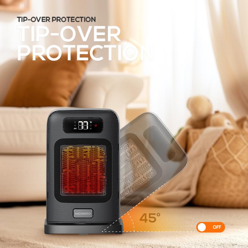 MORENTO Space Heater Indoor,1500W Electric Desk Portable Heaters 10&15inch for Safety Use with Fan and 3 Heating Modes,Remote control and WIFI#TikTokShopBlackFriday MORENTO Space Heater Indoor,1500W Electric Desk Portable Heaters 10&15inch for Safety Use with Fan and 3 Heating Modes,Remote control and WIFI#TikTokShopBlackFriday