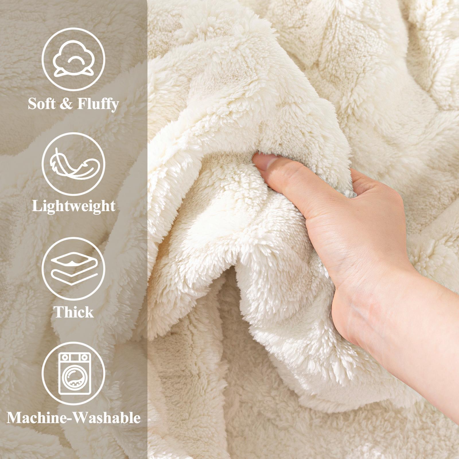 LOKHOM Ultra Soft Plush Fleece Blanket for Couch Fluffy Cozy Cable Jacquard Tufted Thick Warm Blankets for Winter Women Gift Ultra Soft Traditional LOKHOM Ultra Soft Plush Fleece Blanket for Couch Fluffy Cozy Cable Jacquard Tufted Thick Warm Blankets for Winter Women Gift Ultra Soft Traditional
