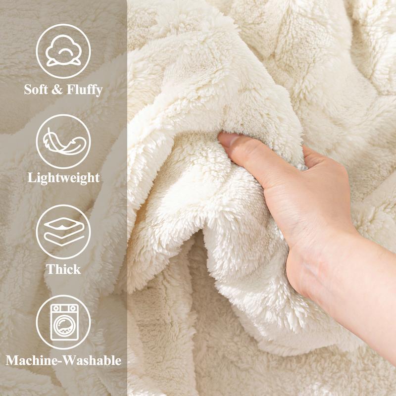 LOKHOM Ultra Soft Plush Fleece Blanket for Couch Fluffy Cozy Cable Jacquard Tufted Thick Warm Blankets for Winter Women Gift Ultra Soft Traditional LOKHOM Ultra Soft Plush Fleece Blanket for Couch Fluffy Cozy Cable Jacquard Tufted Thick Warm Blankets for Winter Women Gift Ultra Soft Traditional