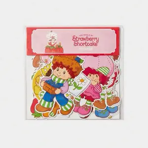 42PCS Strawberry Shortcake Cartoon Sticker Set - Cute Retro Vinyl Stickers for Laptop Phone Water Bottle Scrapbooking Journaling Bright Multicolor Prints