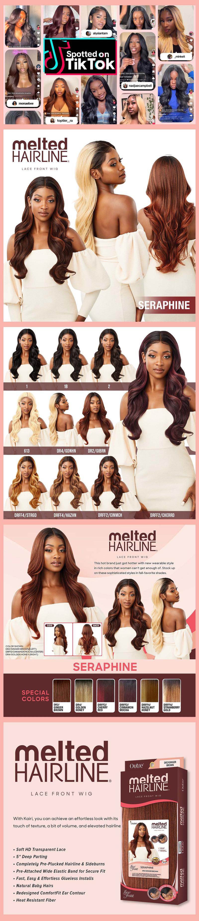 Outre Melted Hairline Glueless HD Lace Front Wig Seraphine
