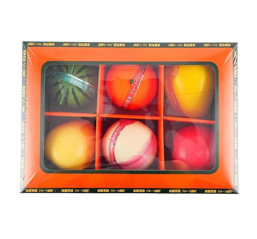 YO MAN Fruit Farm Juice Jelly 660g - Stunning Peach Mango Orange Watermelon Pear Shapes Pure Fruit Flavor Q-Bouncy Texture Zero Fat Guilt-Free Dessert Snack Healthy Treat Picnic