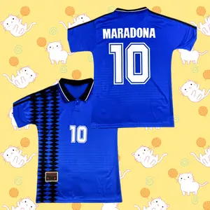 1994 Away World Cup Short Sleeve Retro Jersey – Maradona #10