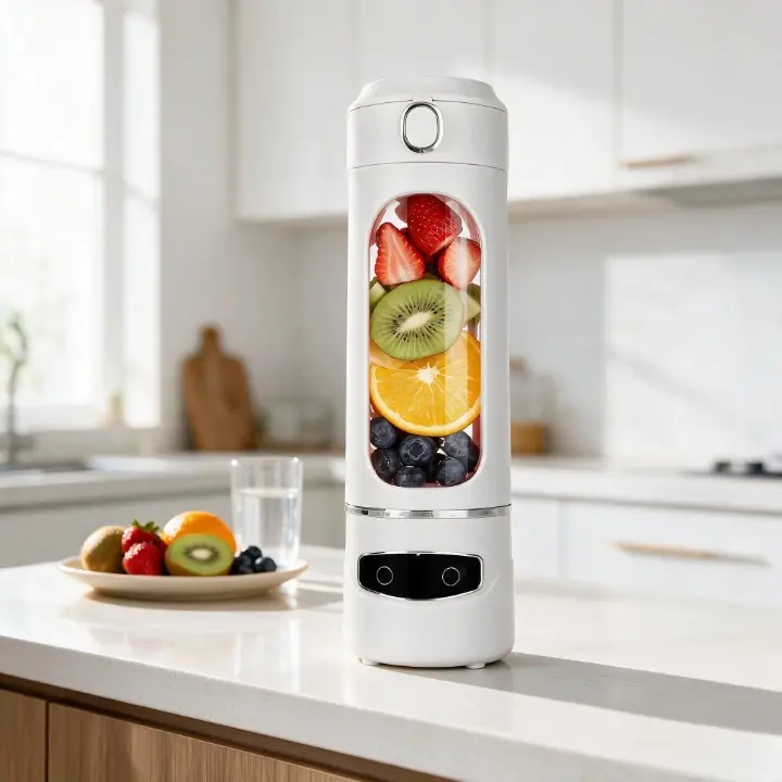 1200mah Ultimate Portable Blender! USB Rechargeable & Compact for Smoothies On-The-Go - Perfect Travel, Back To School & Gym! Leak Proof Design, Makes Shakes & Baby Food in Seconds cup juicer rechargeable mini blender vegetable