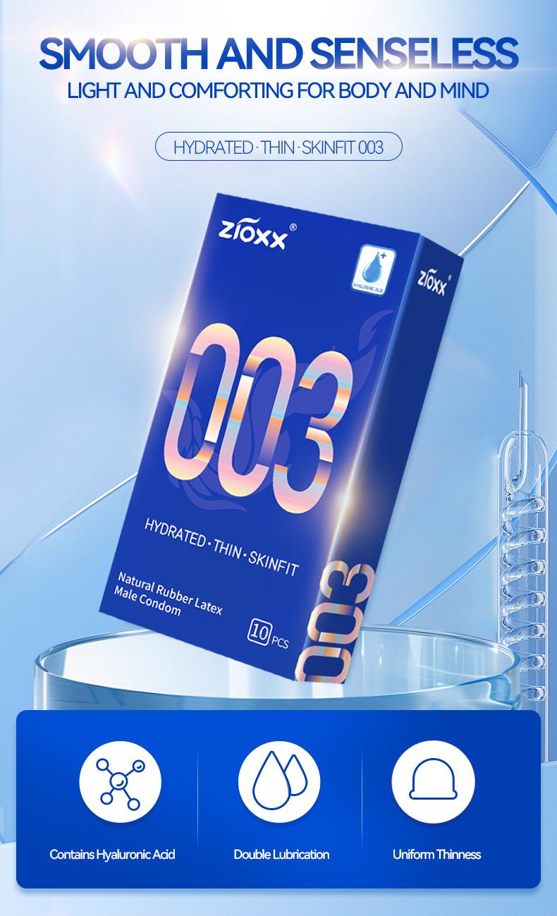 【ZIOXX 003】Ultra Thin Condoms for Men, Hyaluronic Acid Lubricated, Skinfit Natural Latex, 10 Count Healthcare Bathroom Sensitive Gentle Soft 【ZIOXX 003】Ultra Thin Condoms for Men, Hyaluronic Acid Lubricated, Skinfit Natural Latex, 10 Count Healthcare Bathroom Sensitive Gentle Soft