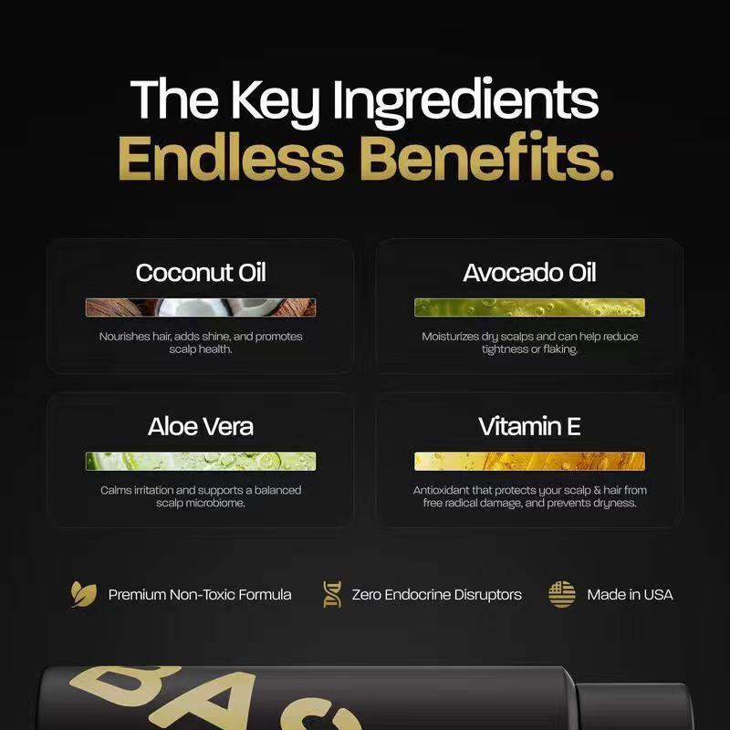 BASED Shower Duo | Shampoo + Conditioner | Deep Clean, Hydrates, Soothes Scalp, Boosts Volume | Fresh Peppermint | Premium Non-Toxic Formula | 12oz Each