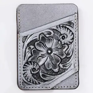 American Darling Card Holder Hand Tooled Genuine Leather | Business Credit