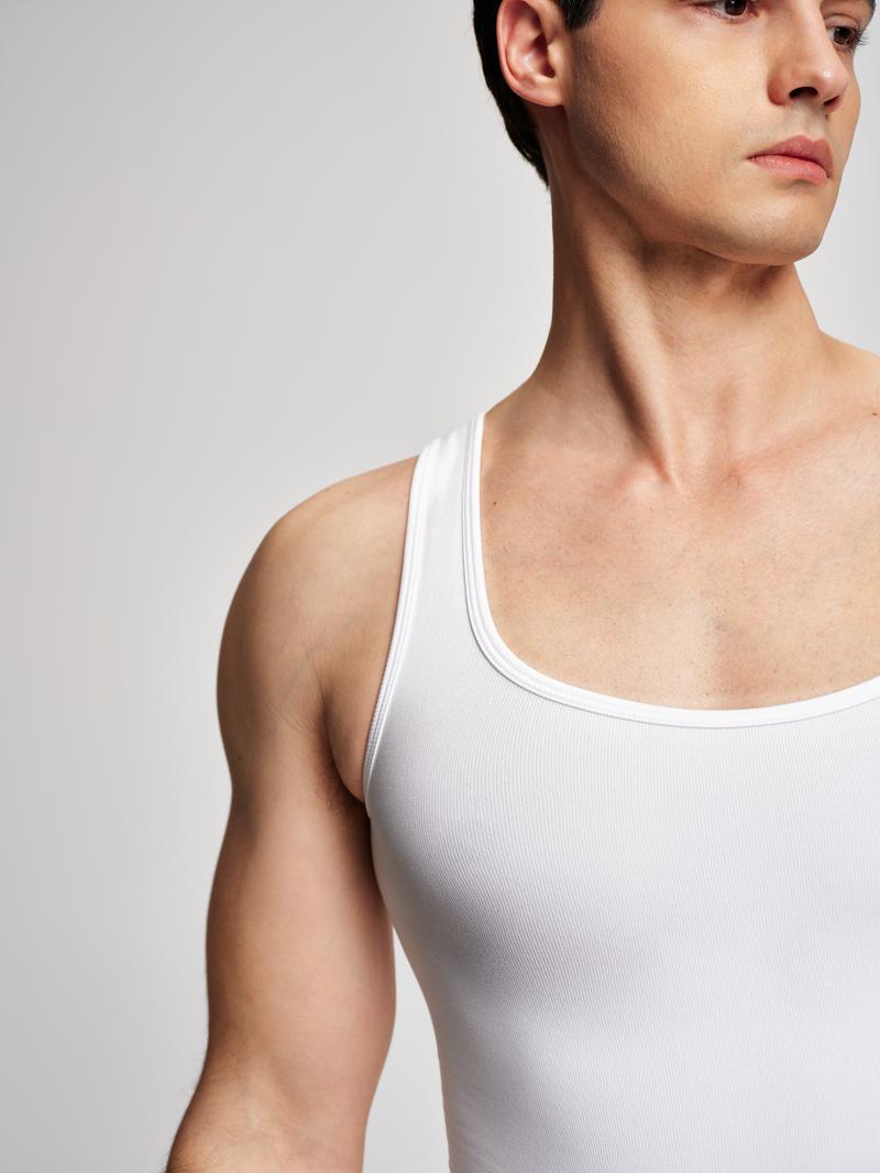 Nebility Men’s Lightweight Shapewear Sports Vest – 3D Seamless Compression Tank, Comfortable, Breathable & Odor-Resistant for All-Day Wear