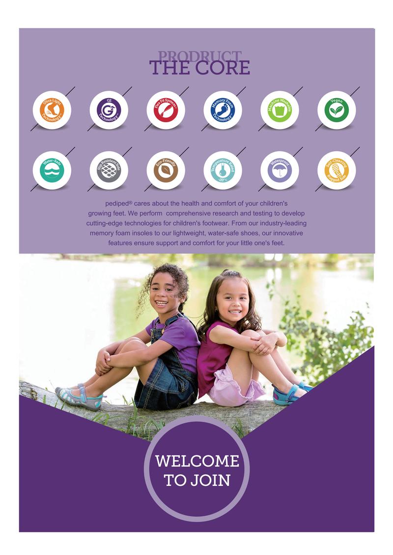 PEDIPED Dani Originals Lavender  Comfort Durability Style for Growing Feet Secure Fit Flexible Support Active Lifestyle Grip 'n' Go Flex EU19-EU33