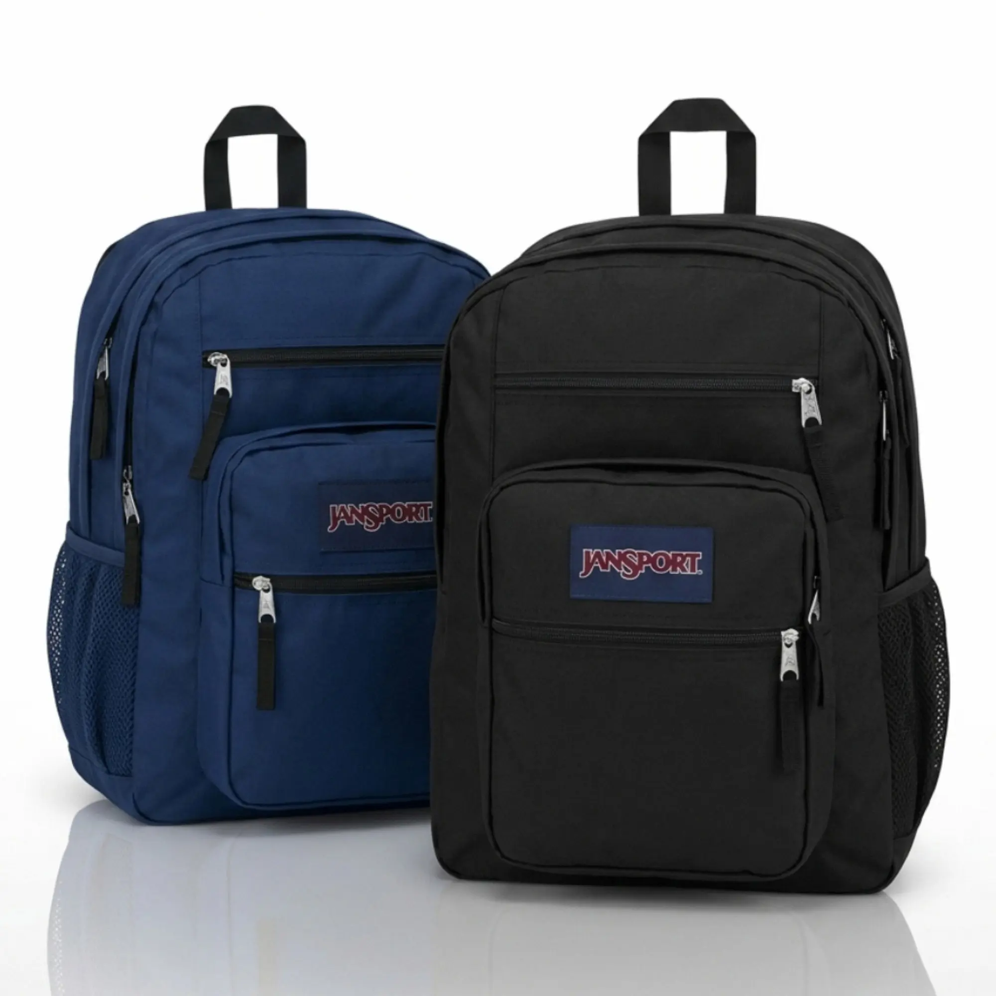 JanSport Big Student Backpack, Black Outdoor Sports Backpack with Spacious Storage, Travel Daypack for School and Everyday Use