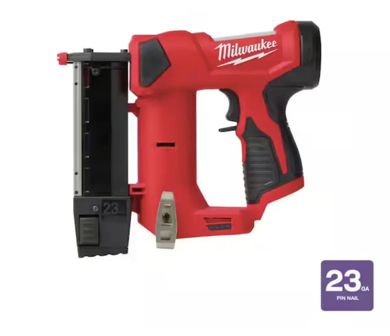 Milwaukee M12 12-Volt 23-Gauge Lithium-Ion Cordless Pin Nailer (Tool-Only)