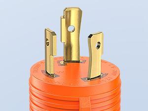 Nilight RV Generator Adapter Cord 30Amp to 50Amp 3 Prong Pure Copper Heavy Duty Twist Lock Male Plug 10 Gauge Wire L5-30P 14-50R 30M/50F for RVs Camper Caravan Van Trailer