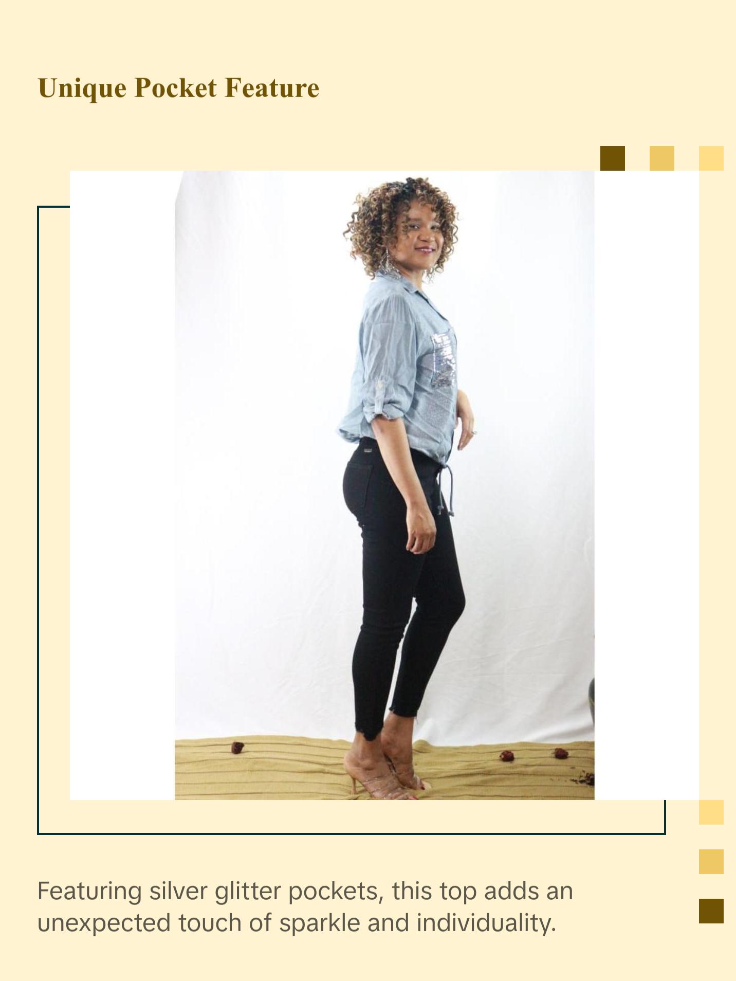 Star open collar button down Italian top