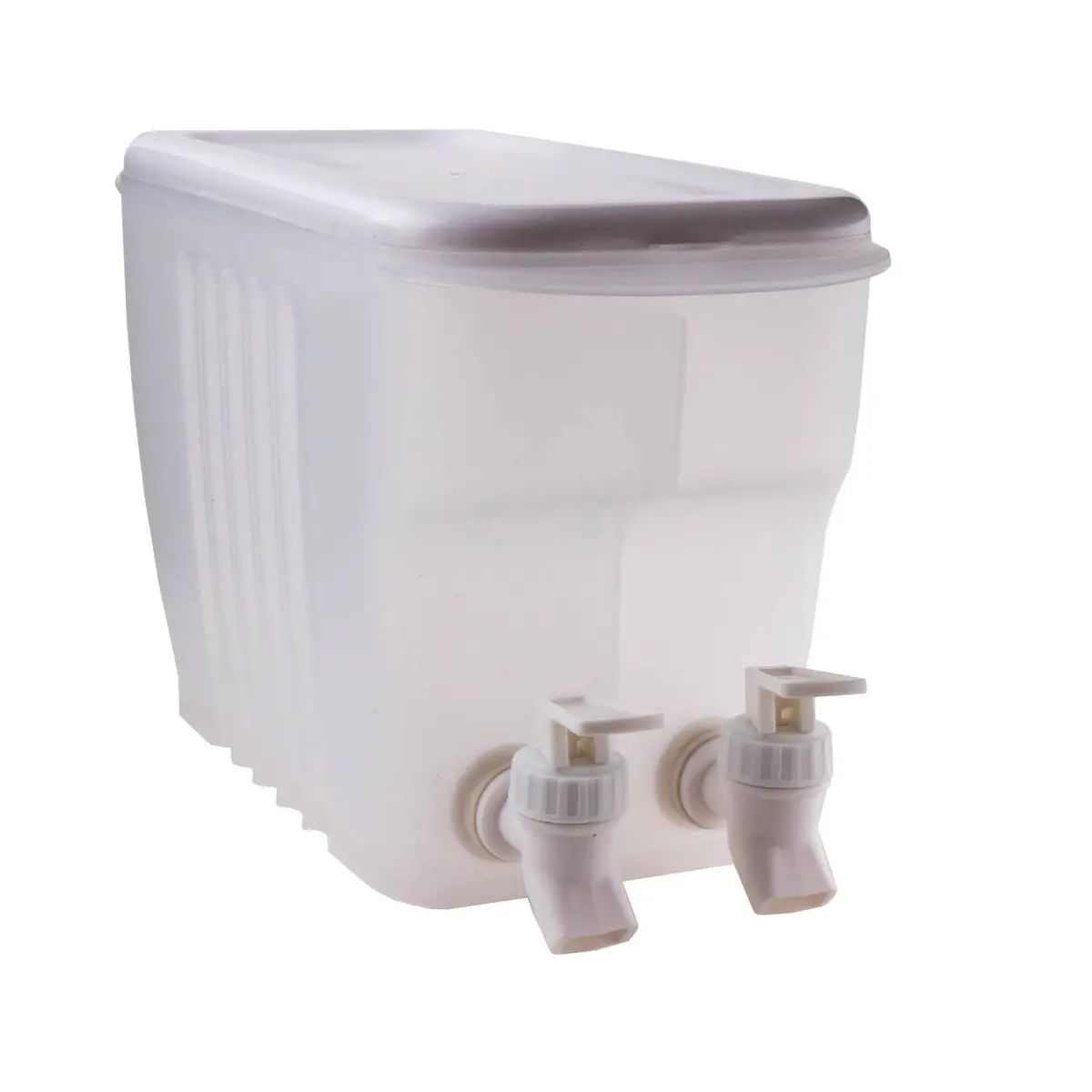 BarConic® Polypropylene Freestanding Cold Water Dispenser - 3.5L Rectangular Water Jug Dispenser Bottle, 11"x5"x6.25" with Built-In Sealing Ring for Household Kitchen Drinking Use, Drinking Dispenser