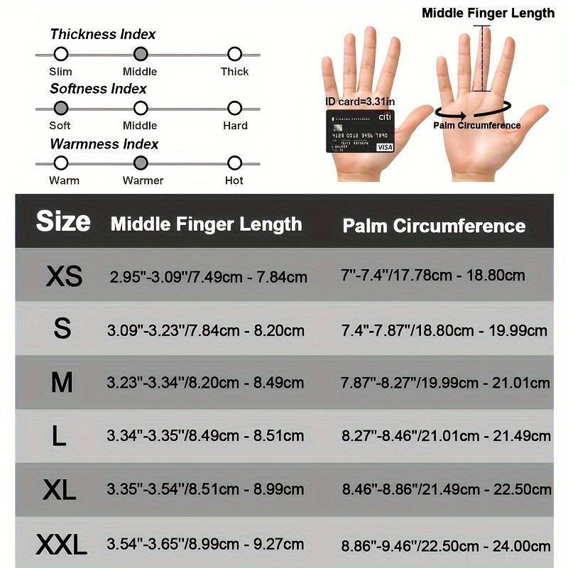 Windproof Winter Cycling Gloves - 1 Pair Double Finger Touch Screen Gloves with Anti-skid Silicone and Reflective Strip for Men and Women