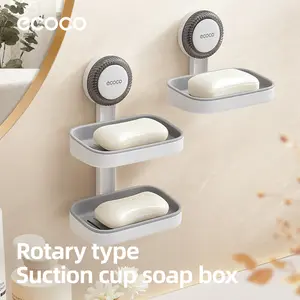 Magnetic Soap Dish Wall Mount, No Drill Soap Holder for Bathroom, Holds Up to 20lbs