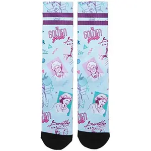 The Golden Girls Character 80s' Neon Sublimated Crew Socks
