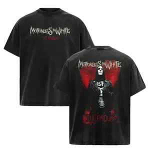 Retro Motionless in White Band Shirt , Motionless T-Shirt , Music Graphic Tee, Rock Band Shirt, Retro Music Tee, Rock Music Lover Shirt, Vintage Band Shirts Casual Comfort Cotton Fabric Fit Top, Top Men's and Women's Clothing