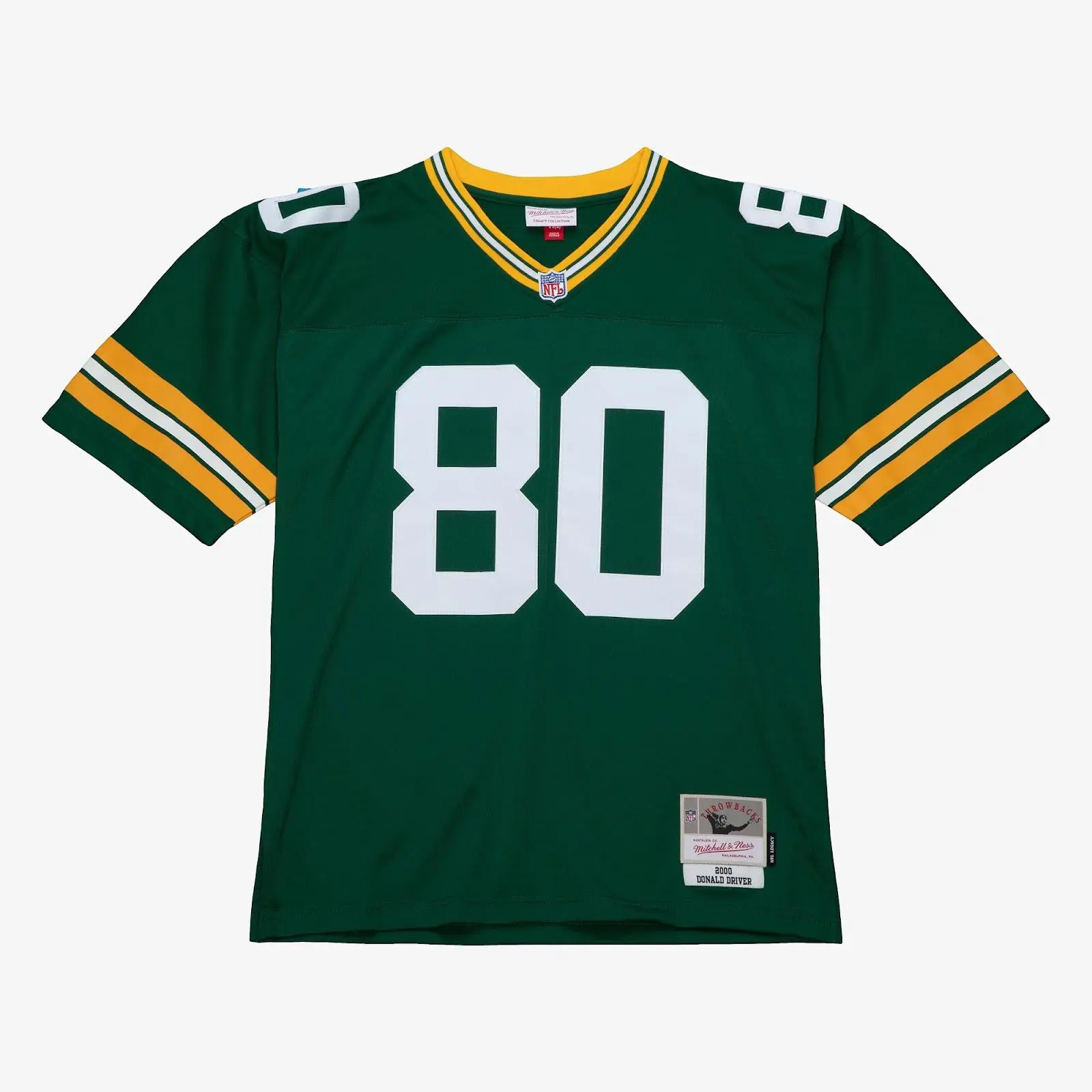 Mitchell & Ness Green Bay Packers Donald Driver Green 2000 Legacy Classic Numbered Front Football Fanwear Jersey