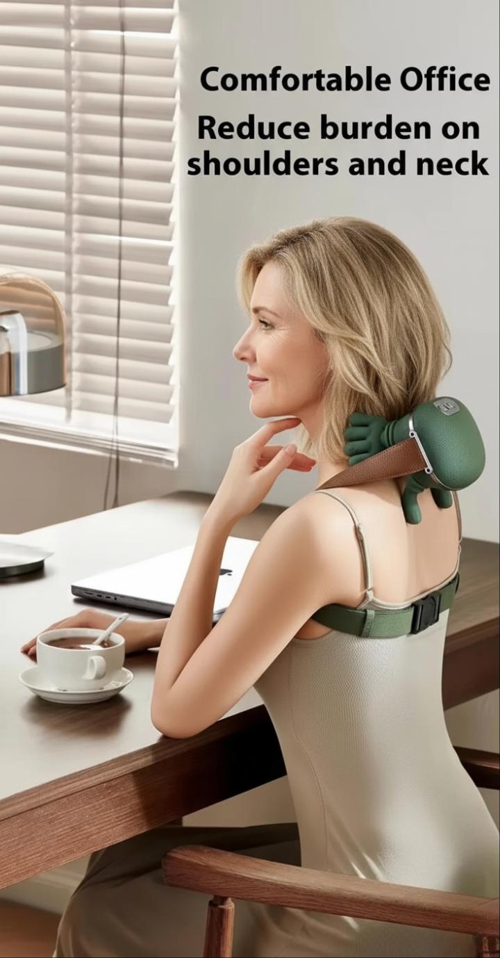 Deep Cordless Tissue Kneading Neck Massage with Heating Function, Shiatsu and Shoulder Massager, Back and Leg Pain Relief, Gifts for Men or Women Deep Cordless Tissue Kneading Neck Massage with Heating Function, Shiatsu and Shoulder Massager, Back and Leg Pain Relief, Gifts for Men or Women