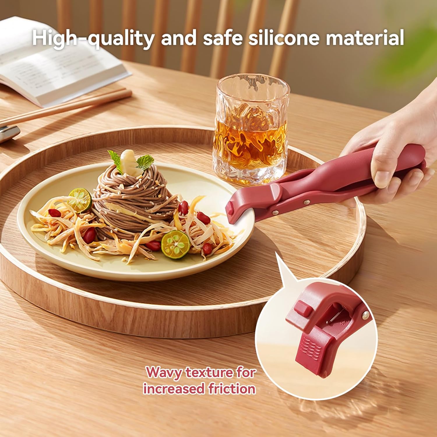 Silicone Non-Slip Heat Insulation Anti-Scald Clip, 2026 Upgraded Multi-Purpose Anti-Scalding Clip, Multi-Function Anti-Scald Bowl Holder Clip, Hot Bowl Dish Plate Holder Gripper for Kitchen, Anti-Scald Tongs Clamp Holder for Pots, Bowls, Plates and Dishes