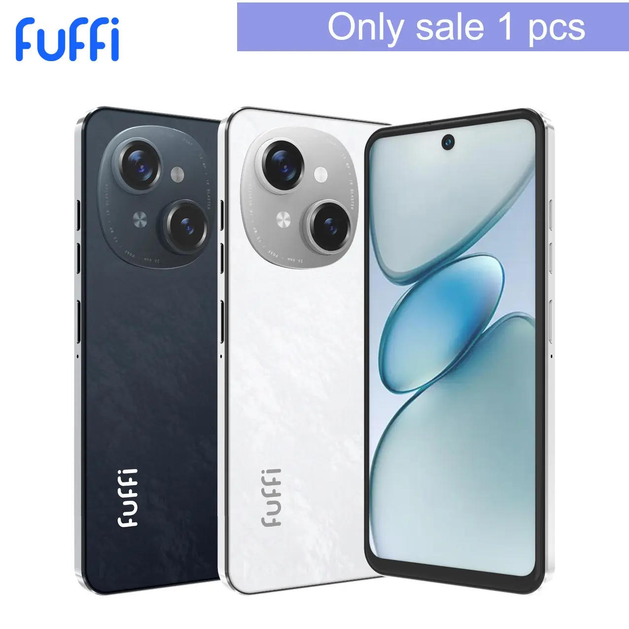 Fuffi Smartphone 6.56 Inches, 3GB RAM +32GB Storage, Dual Sim Support, Android Os, USB-C Charging, Quad-Core Processor, 3200mah Battery
