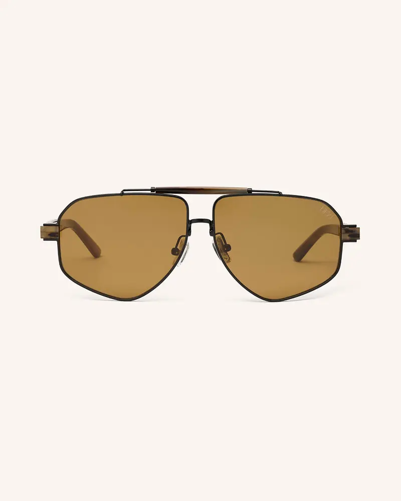 dezi | drippy | rectangle shape sunglasses | gold plated hardware | woman owned DEZI DRIPPY - Rectangle Frame Sunglasses - TikTok Shop main image 2