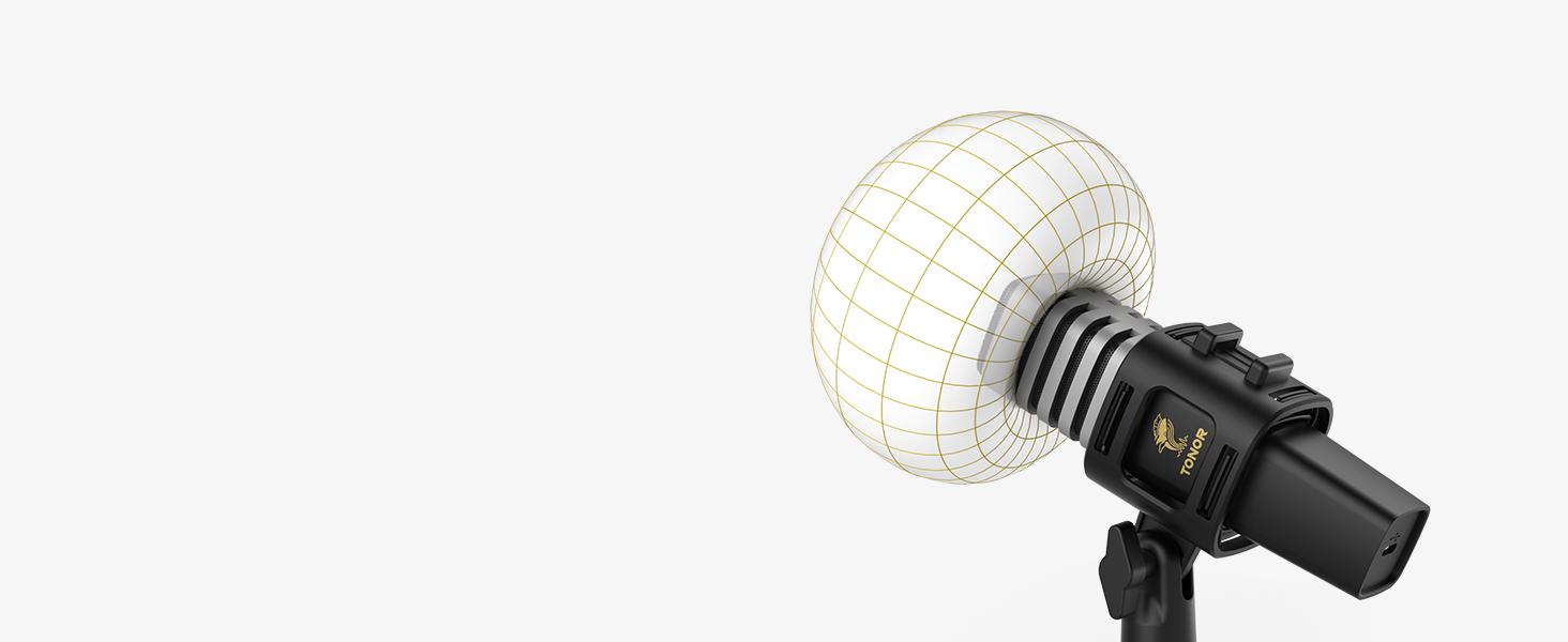 TONOR TC30&TC777 Pro Cardioid Condenser Microphone with Shock Mount, USB Type-C to USB-A Cable, Pop Filter, and Foldable Mic Tripod for PC & Laptop Use