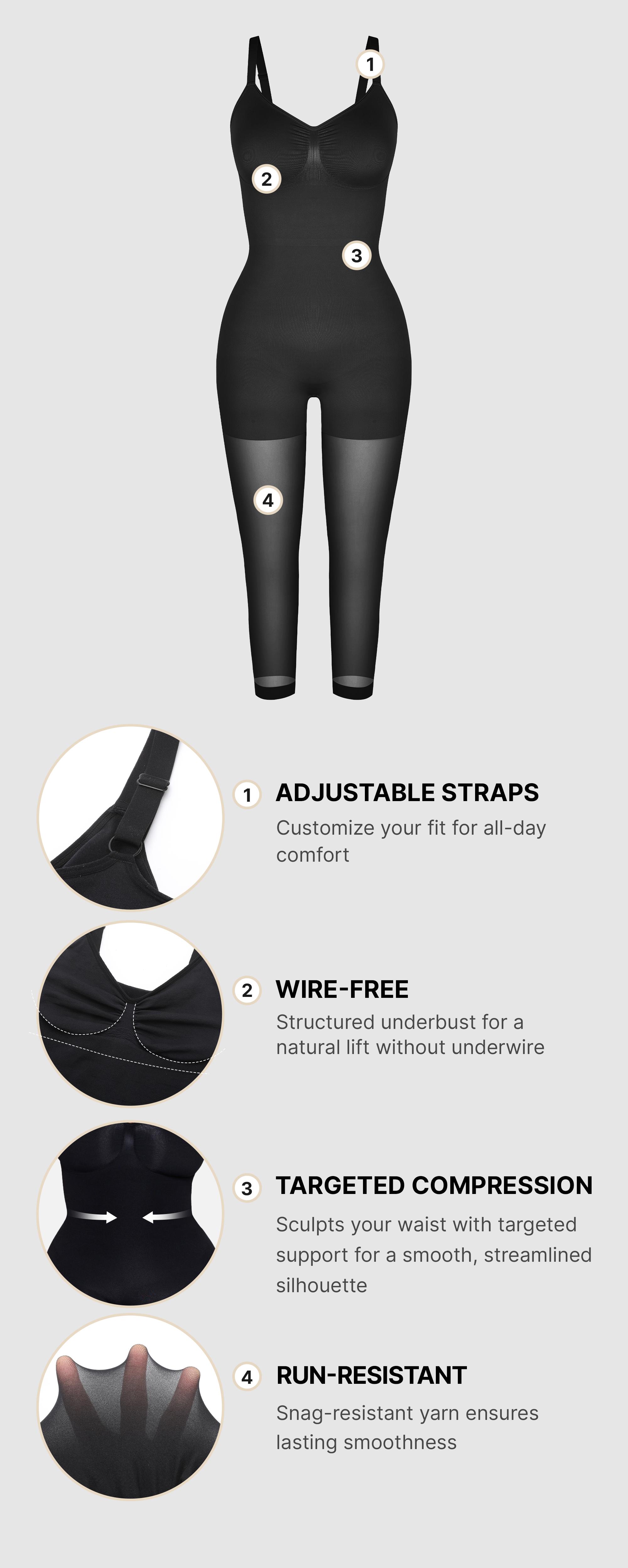 Shapellx MistWeave Skin Flow Full Coverage Bodysuit