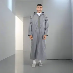 Moroccan Djellaba Cool Grey