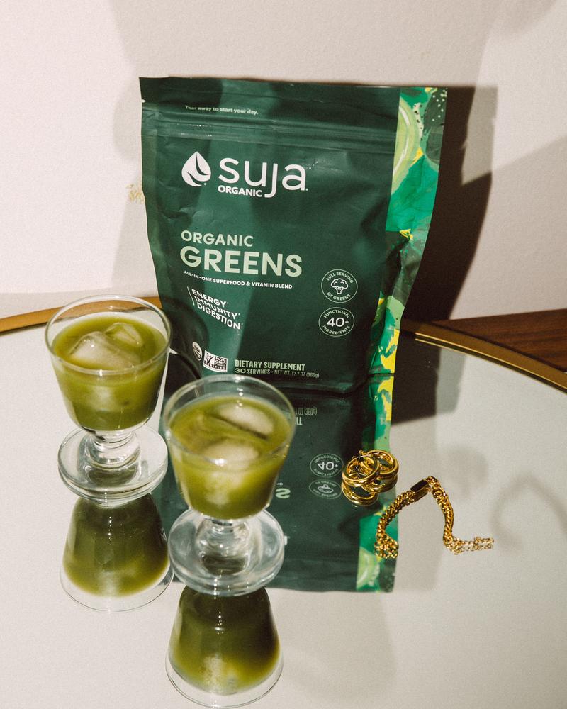 Suja Organic Greens Superfood Powder (30srv) - 40+ Functional Ingredients, Greens, 15+ Vitamins & Minerals, Probiotics, Adaptogens