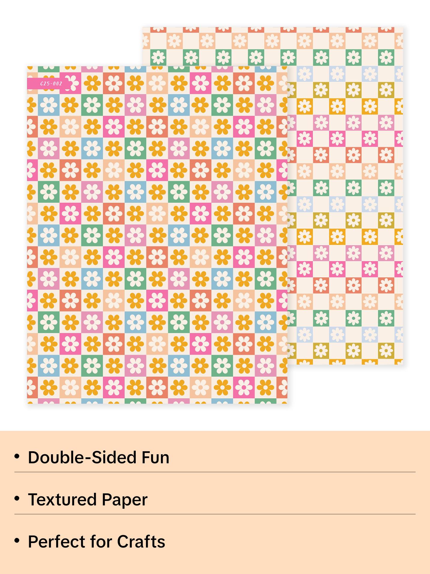 Retro Checker | Scrapbook Paper