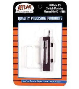 Atlas ATL586 Manual Switch Machine for Code 83 Turnouts -- Left Hand, HO Scale