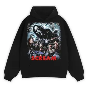 Scream 7 Movie Hoodie, Vintage 90s Slasher Graphic Pullover Hoodie, Aesthetic Horror Merch, Woodsboro Fan Gift, Scream 30th Anniversary Kill Tour, Scream 7 Tee