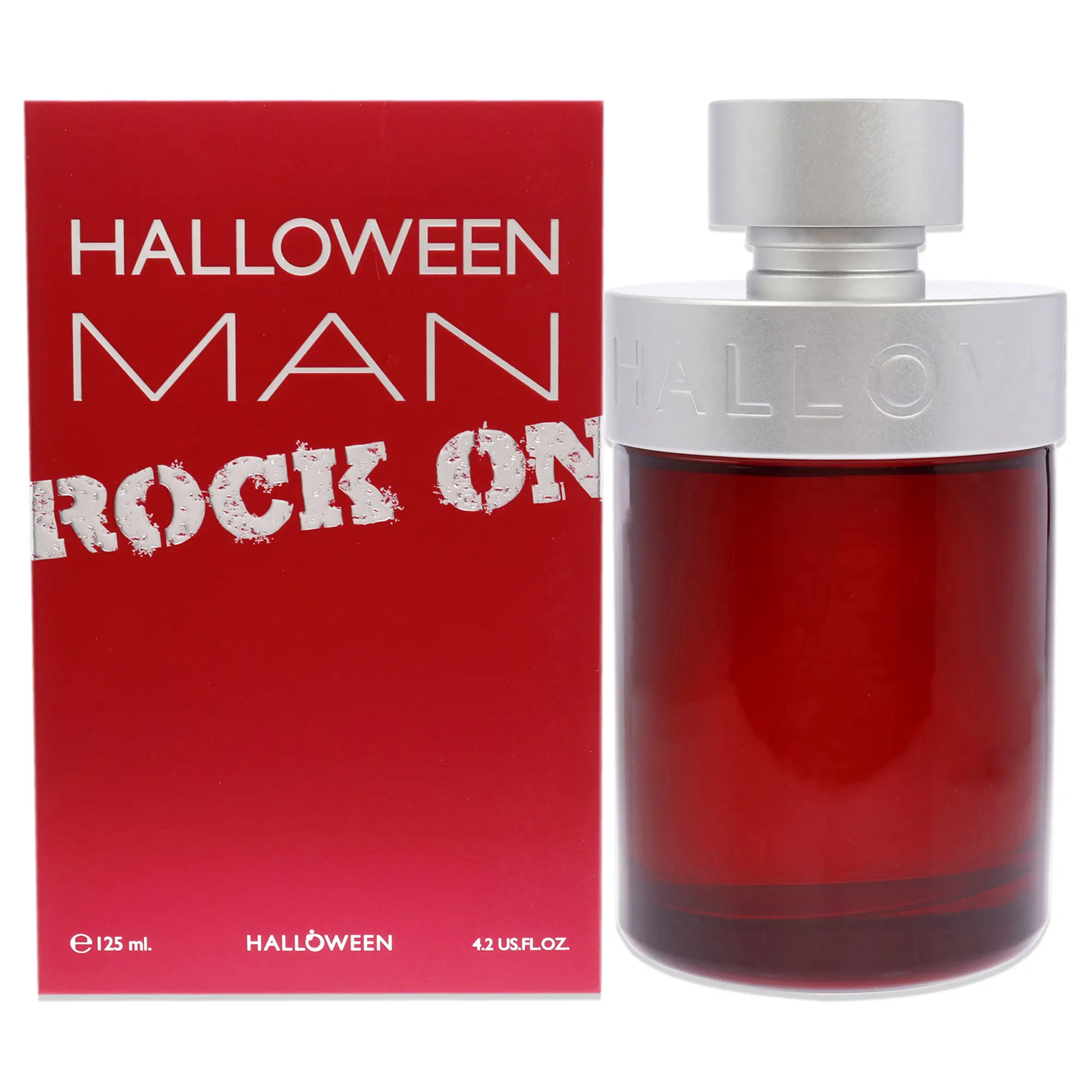 J. Del Pozo Halloween Man Rock On Men's Woody Aromatic Fragrance, 4.2 oz EDT Spray with Pink Pepper, Cardamom, Lavender, Lemon Notes