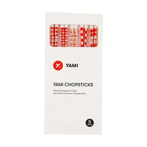 Yami Ceramic Chopsticks Set - 5 Pairs Family Pack, Anti-Mold, Moisture-Proof, Durable & Easy Clean, 25cm Long - Anniversary Limited Edition Yami Ceramic Chopsticks Set - 5 Pairs Family Pack, Anti-Mold, Moisture-Proof, Durable & Easy Clean, 25cm Long - Anniversary Limited Edition