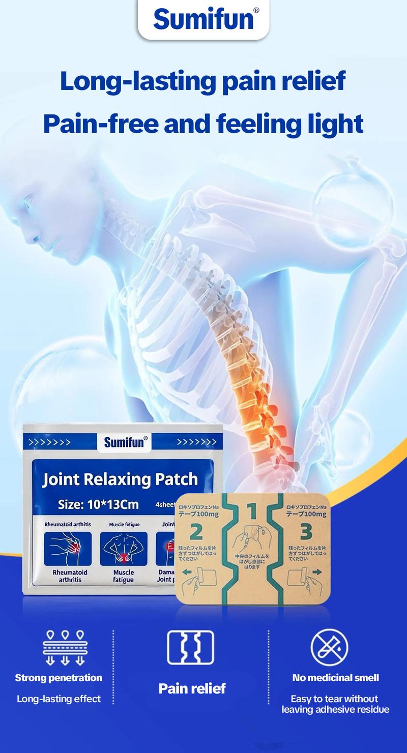 BonePainPatch Thermal Patches 4 Patches Bag for Recommended Use