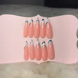 Pucci French Tip Press On Nails