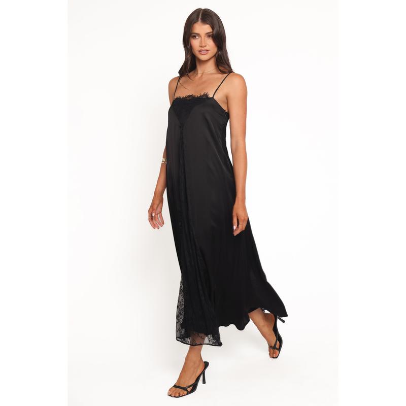 Halsey Midi Dress - Black