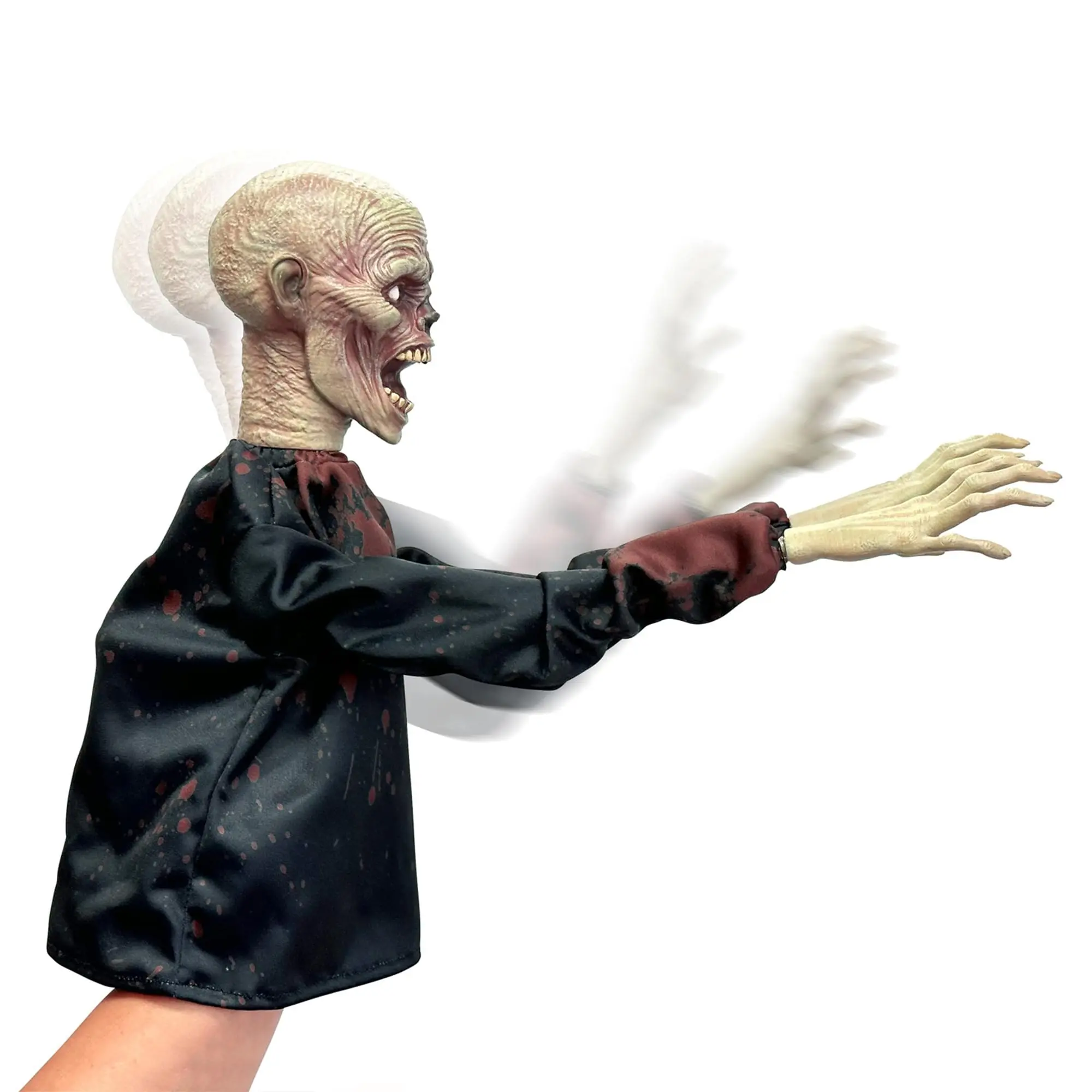 13-Inch Horror-Style Head Zombie Boxing Puppet Toy, Horror Reachers, Toynk Exclusive Stuffed Doll for Toys & Hobbies