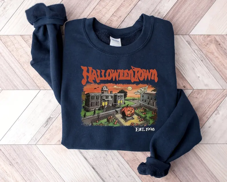 Halloweentown Est 1998 Sweatshirt, Halloweentown University, Retro Halloweentown Sweatshirt, Fall Sweatshirt, Halloween Sweatshirt
