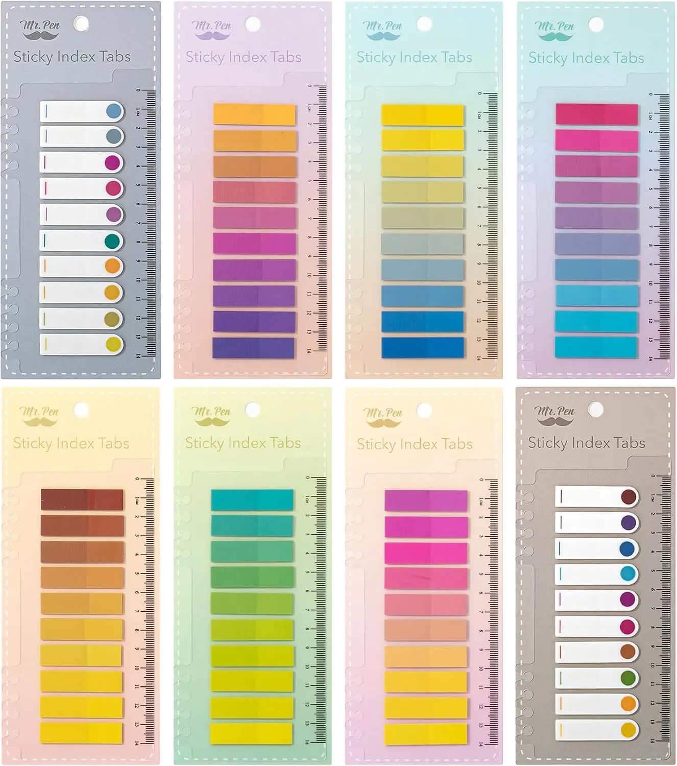 Sticky Tabs - 1600 Pcs Colorful Transparent Book Tabs, Sticky Note Tabs, Page Markers, Book Markers, Page Tabs, and Annotating Sticky Tabs for Books