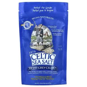 Celtic Sea Salt Light Grey Celtic®, Vital Mineral Blend, 1/2 lb (227 g) Celtic Sea Salt Light Grey Celtic®, Vital Mineral Blend, 1/2 lb (227 g)