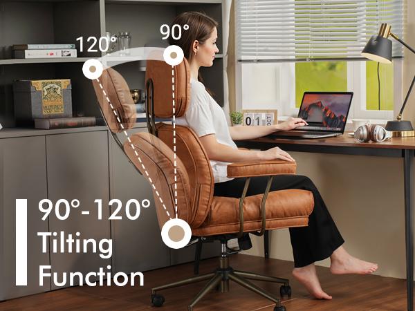 【Jumpstart Sale】Ovios Oversized Home Office Chair, Extra-Wide Seat, Built for Big & Tall Comfort, Mid-Century Modern Faux Leather Chairs with Thickened Cushions, Comfy High Back Swivel Rolling Executive Computer Armchair 【Jumpstart Sale】Ovios Oversized Home Office Chair, Extra-Wide Seat, Built for Big & Tall Comfort, Mid-Century Modern Faux Leather Chairs with Thickened Cushions, Comfy High Back Swivel Rolling Executive Computer Armchair