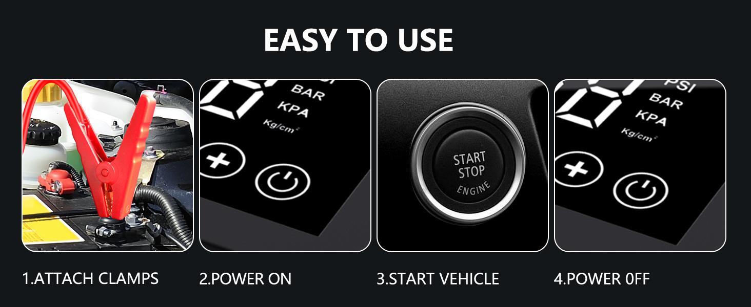 【Eleacc】2026 Winter Savior – 4000A Car Jump Starter & Jump Starter with 150PSI Tire Inflator, 15000mAh Power Bank & LED Light, Reliable in -20°F, Compatible with Most Cars, Trucks (ALL Gas/8.0L Diesel), Automotive Convenience for Winter Driving