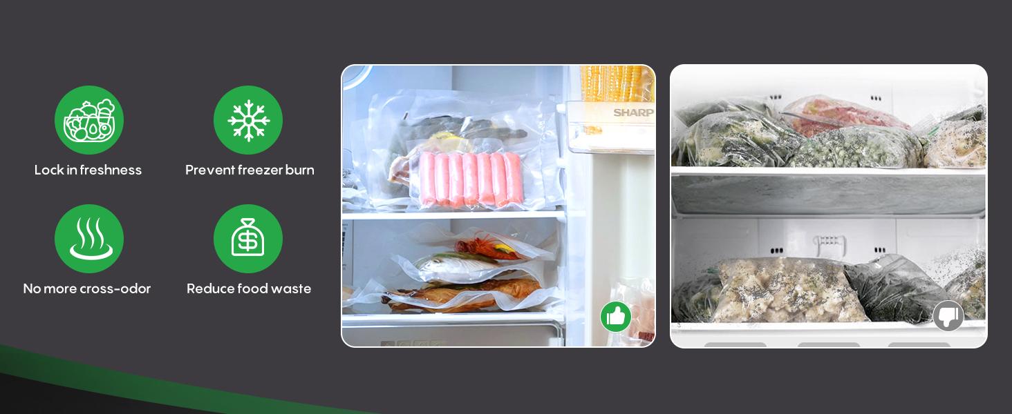 FRESKO AutoMax V6 Automatic Vacuum Sealer Machine, Double Heat Seal Food Saver with Built-in Cutter & Bag Storage, Includes Bags & Rolls FRESKO AutoMax V6 Automatic Vacuum Sealer Machine, Double Heat Seal Food Saver with Built-in Cutter & Bag Storage, Includes Bags & Rolls