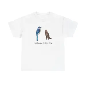Blue Jay and Raccoon T-Shirt | just a regular life