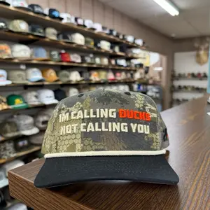 I’m Calling Ducks Rope Hat - Optifade Timber
