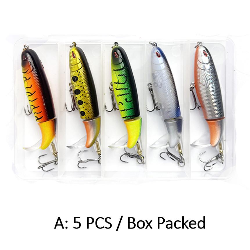 [FreeShip] 5/10pcs Artificial Fishing Lure, 13.5g Simulation Fishing Lure with Hook, Fishing Accessories for Outdoor Fishing Equipment, 10cm Whopper Plopper, Swimbaits, Fishing Lure Bait